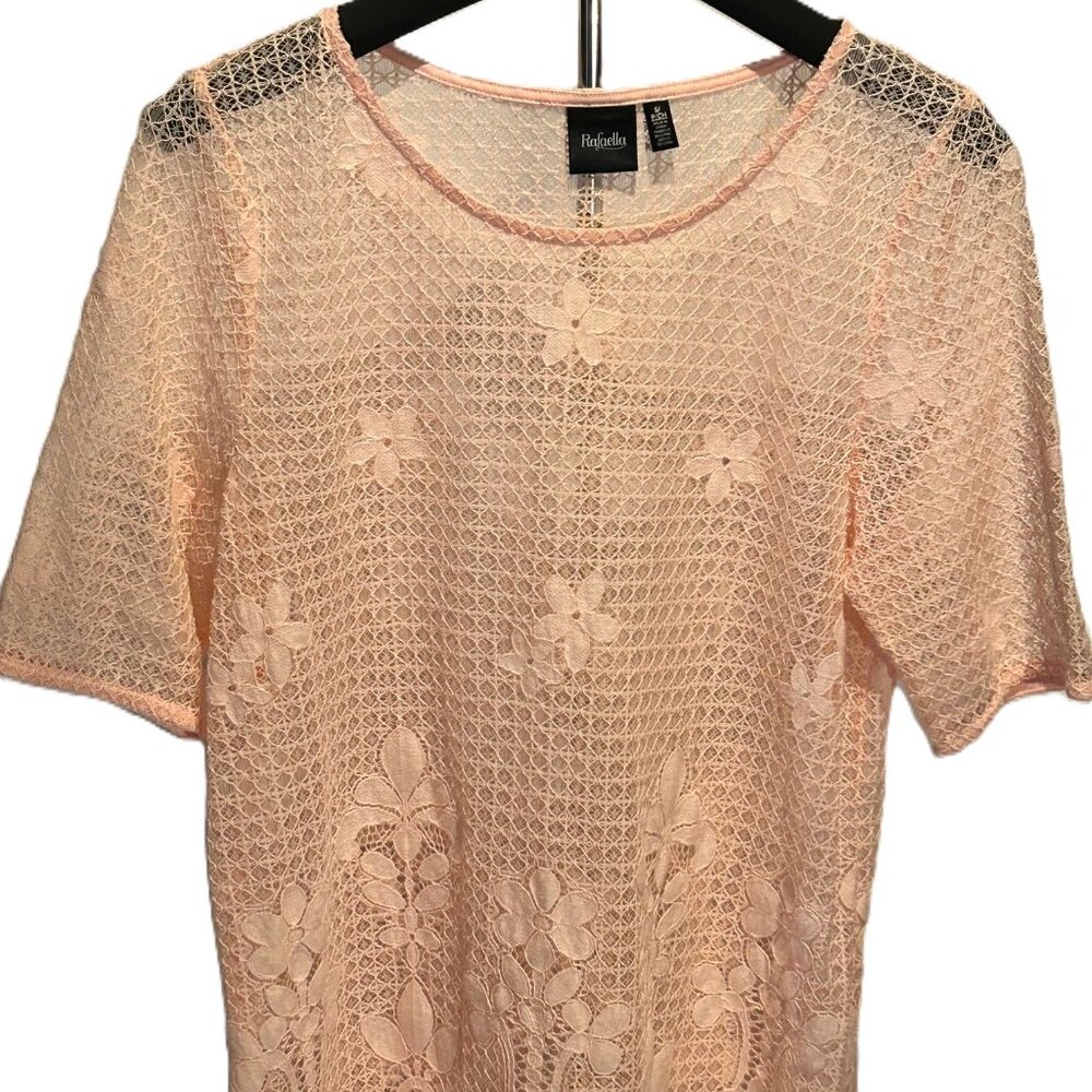 Rafaella Pink Lace Blouse